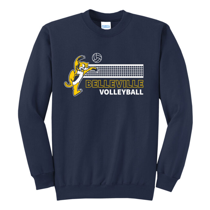 Belleville Volleyball Attack Crewneck Sweatshirt