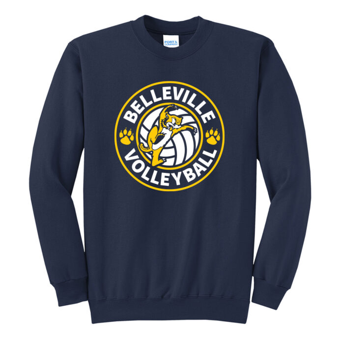 Belleville Volleyball Badge Crewneck Sweatshirt