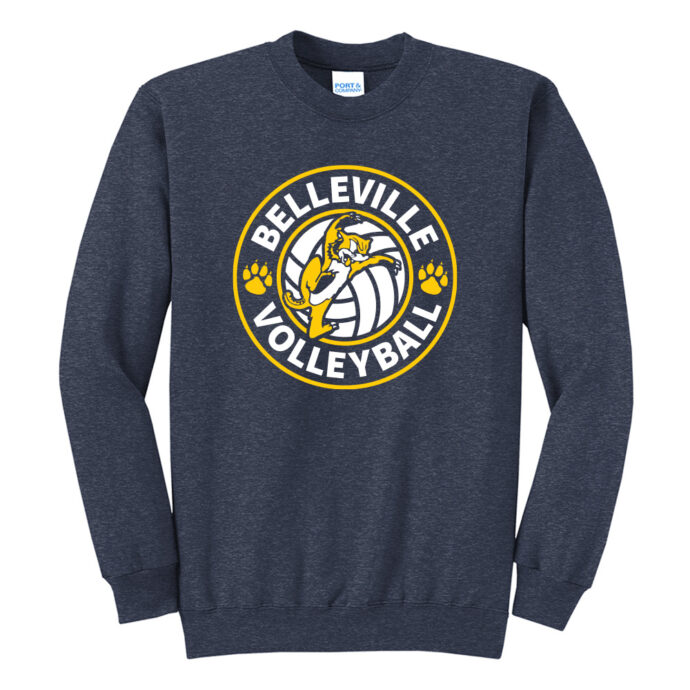 Belleville Volleyball Badge Crewneck Sweatshirt - Image 2