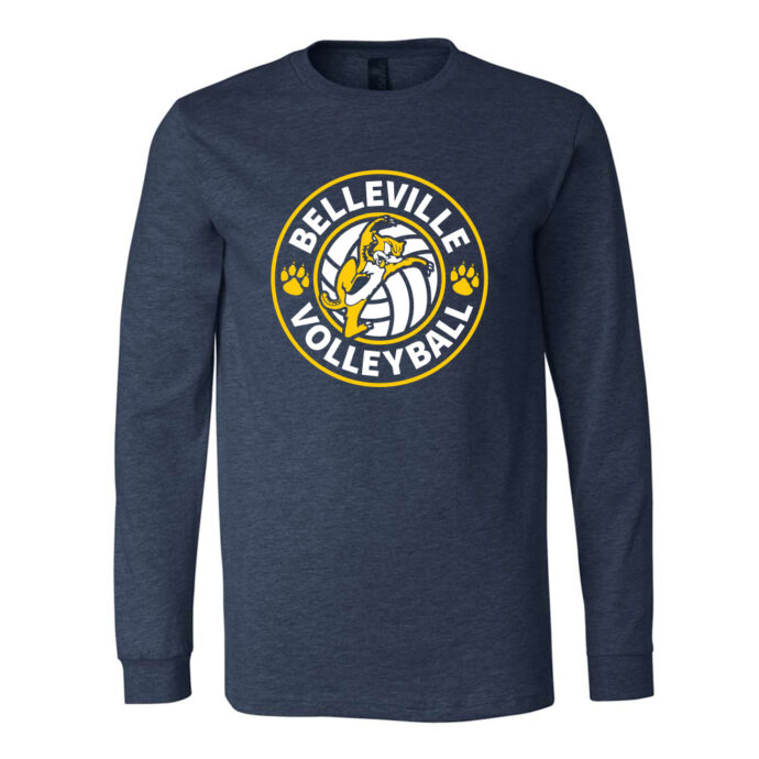 Belleville Volleyball Badge Long Sleeve Tee