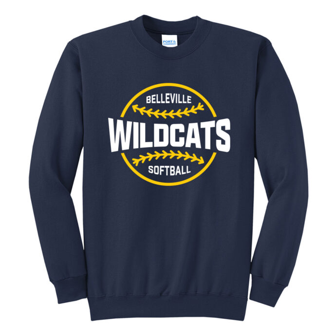 Belleville Softball Badge Crewneck Sweatshirt