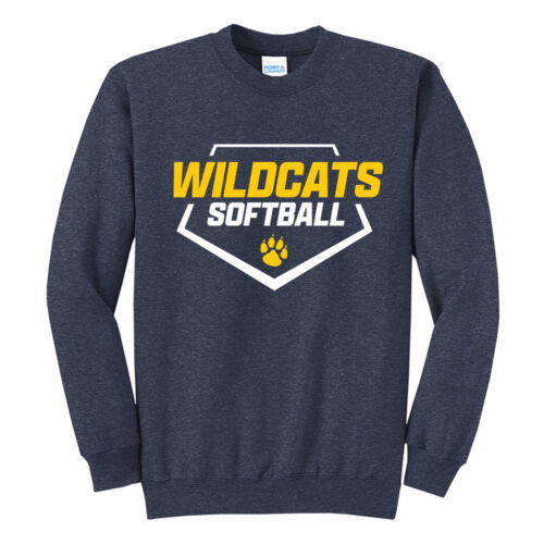 Belleville Softball Home Plate Crewneck Sweatshirt