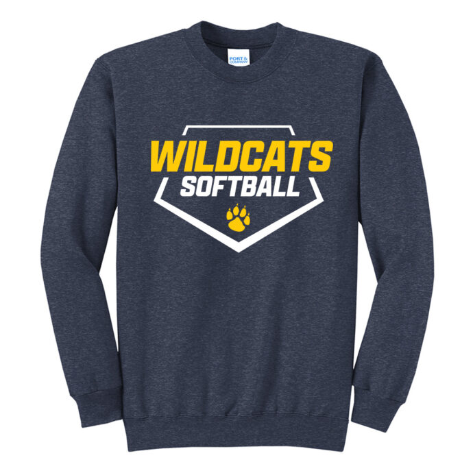 Belleville Softball Home Plate Crewneck Sweatshirt
