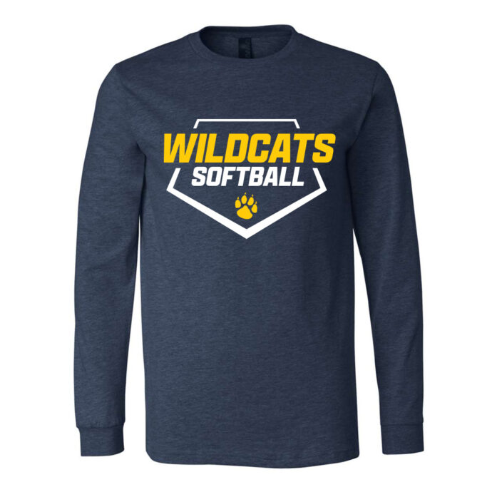 Belleville Softball Home Plate Long Sleeve Tee - Image 2