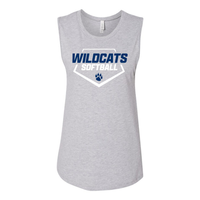 Belleville Softball Home Plate Muscle Tank - Image 4