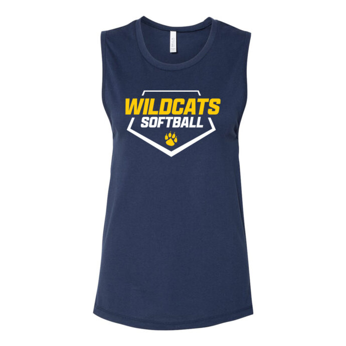 Belleville Softball Home Plate Muscle Tank - Image 3