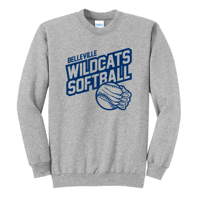Belleville Softball Claws Crewneck Sweatshirt - Image 2