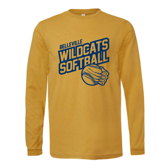 Belleville Softball Claws Long Sleeve Tee - Image 2